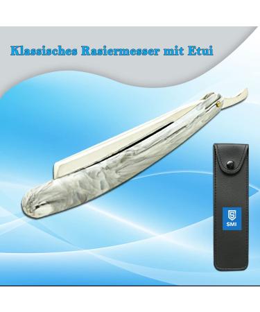 Buy SMI Razor for Men - Fixed Blade Barber Knife with Case (1404) | International Shipping - Buy Online on GoSupps.com