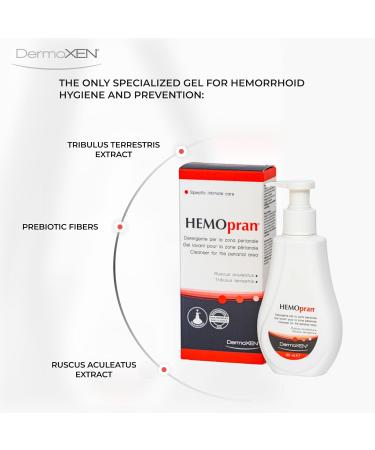 DermoXEN HEMOpran Intimate Washing Gel for Daily Perianal Hygiene Gentle Cleansing Without SLS and Parabens For Sensitive Skin Suitable for Men Women and Children - Buy Online on GoSupps.com