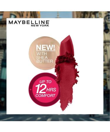 Maybelline Color Sensational Matte Finish Lipstick - Hydrating Nude Pink, Red Plum, Rich Ruby - Buy Online on GoSupps.com