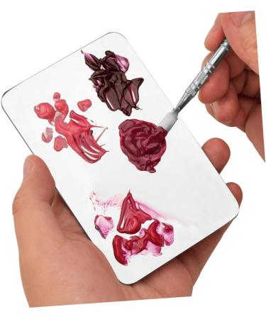 GALPADA Palette de Maquillage Inox et Spatule Cosm tique Taille Moyenne Outil de M lange de Pigments pour Maquilleurs Professionnels et Amateurs Nail Art et Maquillage du Teint - Buy Online on GoSupps.com