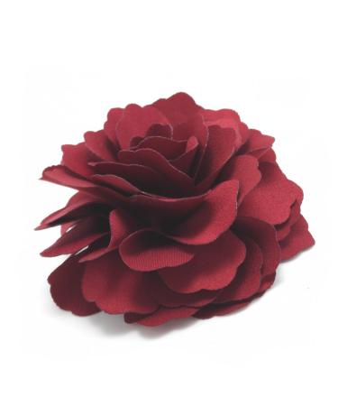 Meilliwish Camellia Flower Hair Clip Brooch (Dark Red) (A74) - Buy Online on GoSupps.com