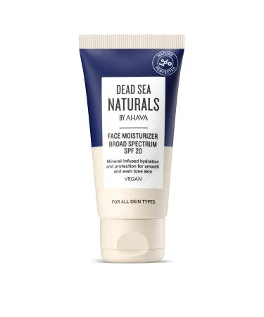 Dead Sea Naturals Face Moisturizer Broad Spectrum SPF20 - Multi-benefit day cream for face & neck provides all-day comfort and protects from UVA/B rays with exclusive Dead Sea Minerals 1.7 Fl.Oz