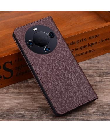 lefeda Case for Huawei Mate 60 Pro/ 60 Pebbled Genuine Leather Phone Cover for Men Women Magnetic Flip Folio Cover Full Body Protection Case Black 60 60 Black - Buy Online on GoSupps.com