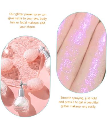 FRCOLOR High Gloss Dusting Makeup Shimmer Spray Sparkle Powder Spray Glitter Highlight Miss Flash Powder 7.5x7cm Purple - Buy Online on GoSupps.com