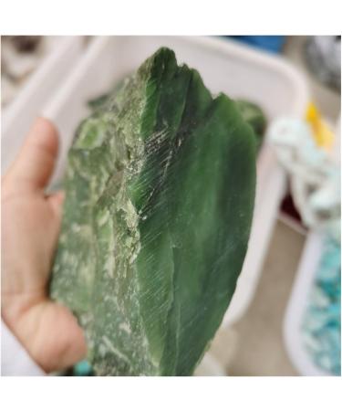 Natural Green Jasper Stone Rock Quartz Raw Rough Minerals Specimen Gem Reiki Home Decoration Crafts DIY Gift Decoration ZJGIDTEM (Size : 450-500g) - Buy Online on GoSupps.com
