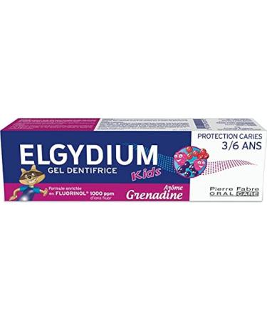 Elgydium Kids Toothpaste Gel Decays Protection 3/6 Years 50ml - Grenadine