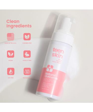 Teen Skin Ultra Gentle Kids Face Wash - 5 oz | Gentle Cleansing for Sensitive Skin - Shop Now for Fast International Shipping - Buy Online on GoSupps.com