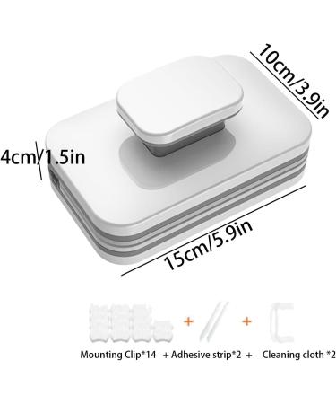 Magnetic Windshield Cleaner Double Sided Magnetic Glass Wiper Cleaning Brush with Handle Magnetic Car Window Cleaner for Windows Thickness 18-30mm - Buy Online on GoSupps.com