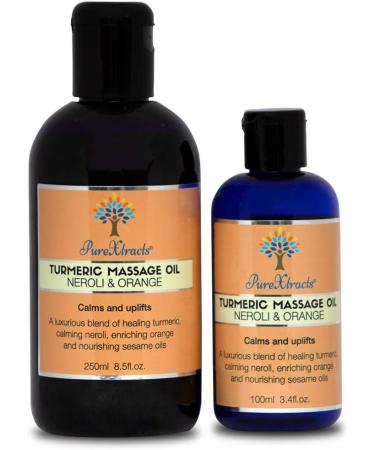 Turmeric Massage Oil with Neroli & Orange 100% Natural Natural Pain Relief Arthritis Relief Rich in Vitamin C Anti-inflammatory Smells Amazing - by PureXtracts 100 ml (Pack of 1) - Buy Online on GoSupps.com