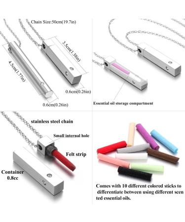 JEAN SMILE Aromatherapy Diffuser Necklace for Women & Men - 316L Stainless Steel Essential Oil Scent Jewelry | Perfect Christmas Gift - Buy Online on GoSupps.com