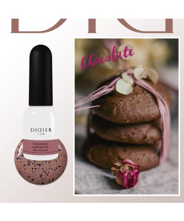 Didier Lab - Premium Gel Nail Polish Macarons - Chocolate - Gel Nail Varnish - Nail Art - Long-Lasting High Gloss Wear - Easy to Apply - Gel Nails - Rich Pigment - UV/LED - Chip Resistant - Buy Online on GoSupps.com