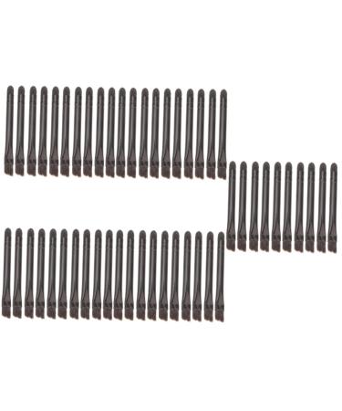 Mipcase 50 Pcs Eye Shadow Brush Black Eye Shadow Double Head Eyeshadow Double-ended Makeup 5.8X0.7X0.5CMx5pcs Blackx5pcs