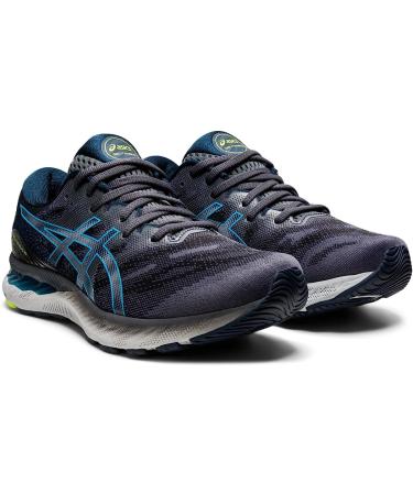 ASICS Men's Gel-Nimbus 23 Running Shoes 10.5 - Carrier Grey/Digital Aqua - Buy Online on GoSupps.com