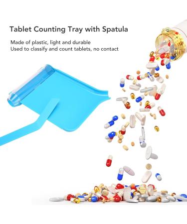 Pill Counting Tray - Portable Hand Pharmacy Counter for Accurate Tablet Dispensing & Easy Pill Counting - Buy Online on GoSupps.com