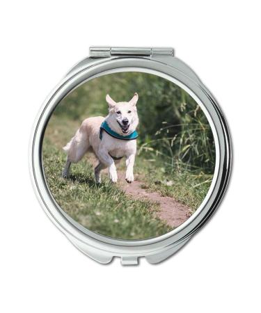 Mirror Travel Mirror Dog Race Fun Animal Pet Play Run Hunt Great pocket mirror portable mirror