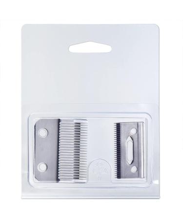 Mudder Professional Replacement Clipper Blades - 2 Sets, 2 Holes Adjustable Hair Trimmer Parts for Barbers and Stylists (Silver) - Buy Online on GoSupps.com