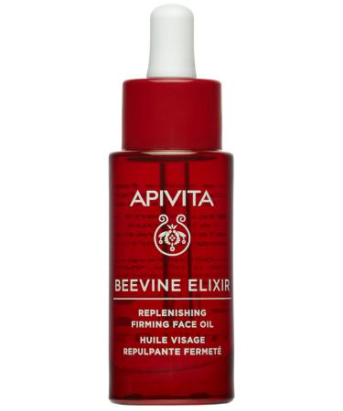 Apivita Beevine Elixir Replenishing Firming Face Oil Revitalizing Formula with Propolis & Grape Seed Oils 1.01 oz
