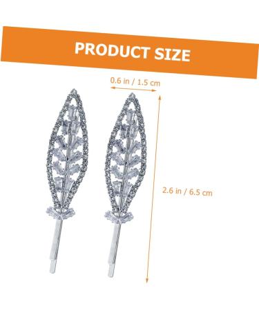 Ipetboom 4 Pairs Rhinestone Hair Clip Hair Barrettes for Women Rhinestone Hair Barrette Silver Hair Clips Silver Headpiece Bridal Hair Accessories Bobby Pin Zinc Alloy Bang Clip Girl Wild - Buy Online on GoSupps.com