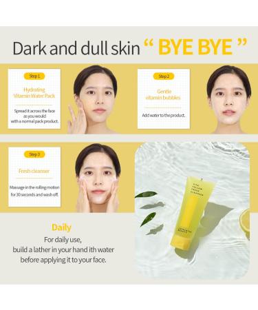 Beauty Vita Yellow Fresh Cleanser - Gentle Make-up Remover | 88% Moisturizing Essence | Korean Skincare 3.38fl.oz - Buy Online on GoSupps.com