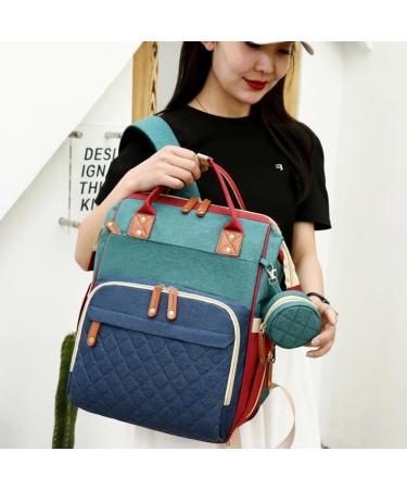 Fexkean Large Capacity Baby Diaper Bag Backpack - Portable Travel Diaper Bag with Foldable Bed & Multi-Functionality - Ideal for Parents on the Go - Buy Online on GoSupps.com