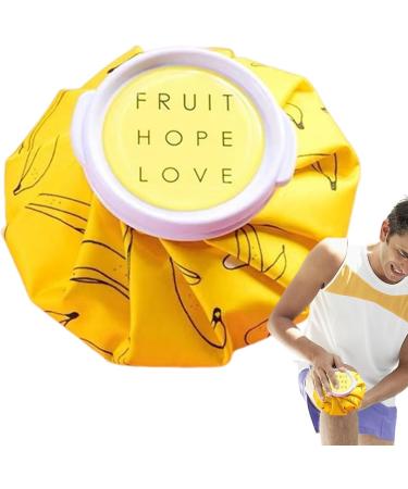 Shakven Ice Bags Reusable | Cute Hot Water Bag - Easy To Carry Leakproof Physical Hot Cold Packs for Injuries Ice Bag for Body Aches Yellow - Buy Online on GoSupps.com