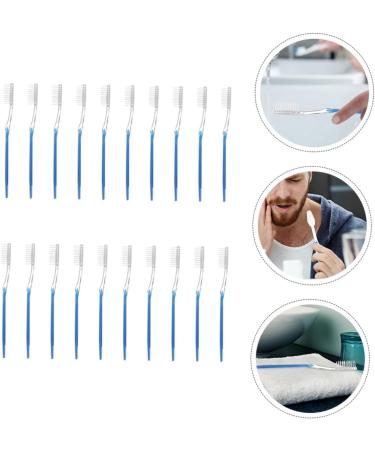 Solustre 50 Pack Disposable Toothbrushes - Travel-Friendly 2-in-1 Cleaning Brushes for Hotels & Travel - Buy Online on GoSupps.com