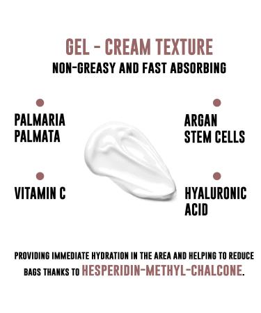 Simon & Tom Pure Hydra Pearl Eye Cream 15ml - Hydrating Eye Contour with Hyaluronic Acid Argan Stem Cells & Vitamin C - Radiant Skin Made in Spain - International Shipping Available - Buy Online on GoSupps.com