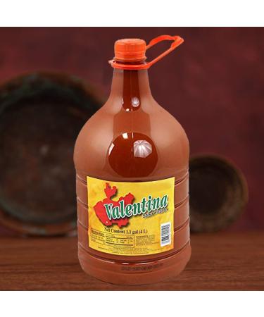 Valentina Mexican Hot Chile Sauce 4L (1.1 Gal) - Spicy Salsa Seasoning Salt Spice Mix for Chips & Snacks - 135.25 Fl Oz (1 Pack) - Buy Online on GoSupps.com