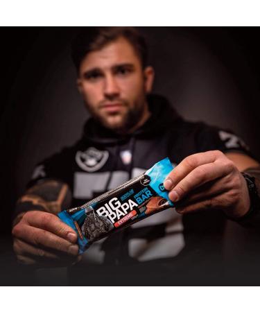 BODYLAB24 BIG PAPA Protein Bar 12x100g | 47g Protein Low Sugar Snack for Athletes | Chocolate Flavor - Buy Online on GoSupps.com
