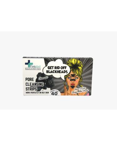 Pore Cleansing Strips - Charcoal Blackhead Remover for Nose Chin & T-Zone | 40 Strips - Buy Online on GoSupps.com