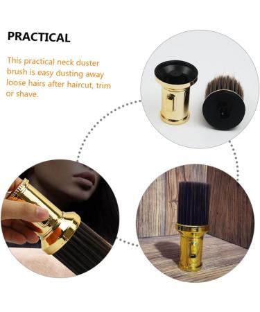 Beatifufu Body Powder Brush Hair Salon Shaving Brush Hairdressing Neck Duster Barber Supplies Hairdressing Brush Barber Brush Neck Duster Salon Shave Brush Styling Cleaning Brush 13.5x6.cm Golden - Buy Online on GoSupps.com