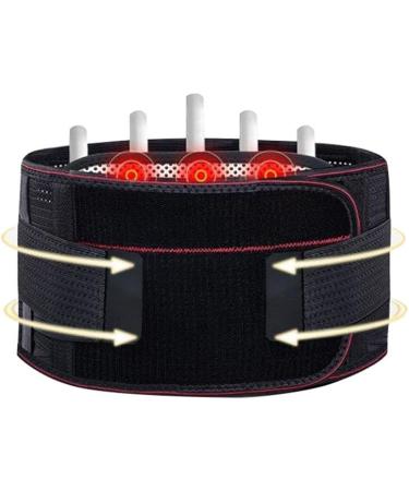 Lumbar Support Lower Back Belt Brace Pain Relief Adjustable Fixed Lumbar Correction Breathable Protective Gear (Black X) - Buy Online on GoSupps.com