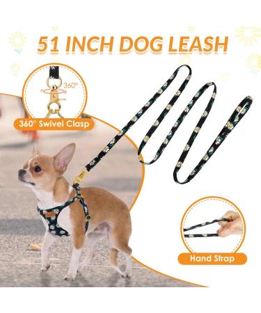Eyein No Pull Small Dog Harness & Lead Set - Adjustable Lightweight Vest Harness for Small Dogs - Escape Proof & Easy Fit - XXS Black - Buy Online on GoSupps.com