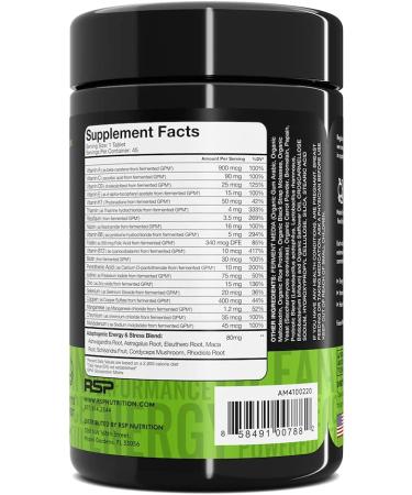 RSP Nutrition Active Multi - Energizing Multivitamin (45 Tablets) | Boost Energy & Wellness - Buy Online on GoSupps.com