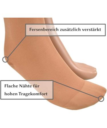 Buy 23-32 mmHg Assistica Medical Compression Stockings - Lace Knee Socks for Men & Women | Class 2 Support Stockings in X-Large Beige (170-182 cm) - Buy Online on GoSupps.com