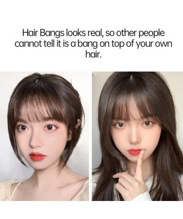 Shop Clip-In Fringe Echo | 100% Real Hair Pony Extensions for Women - Dark Brown Wispy Style - Buy Online on GoSupps.com