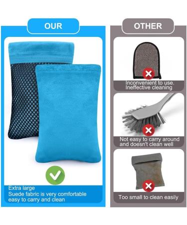 Sand Remover Kit for Beach & Camping - Velvet Powder Bag Brush & Sand Removal Bag | Ultimate Beach Vacation Essentials - Buy Online on GoSupps.com