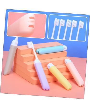 Magiclulu 5-Piece Foldable Travel Toothbrush Set | Ergonomic Wear-Resistant & Portable Dental Care Accessories for Daily Use - International Shipping Available - Buy Online on GoSupps.com