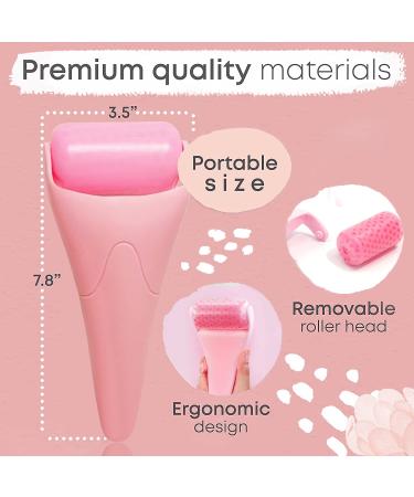 Buy Ice Roller for Face & Eye | Facial Skin Care Massager | Reduce Puffiness & Migraine Relief | Perfect Gift for Women & Men - Pink - Buy Online on GoSupps.com