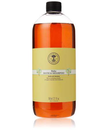 Neal's Yard Remedies Baby Bath & Shampoo | Plant-Based to Care for Newborn's Gentle Skin |950ml Refill