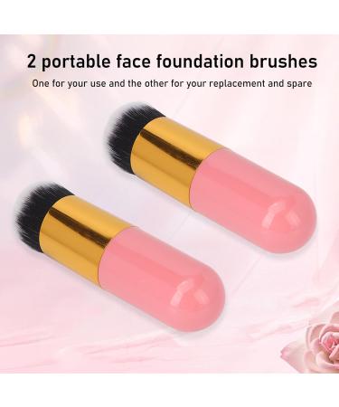 Foundation Brush Lightweight Portable Dense Synthetic Soft Bristles Cosmetic Brush for Liquid Cream Powder Blending - Buy Online on GoSupps.com