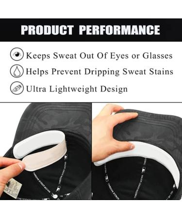 40-Piece Hat Sweat Protector & Cleaner Set - Disposable Collar & Neck Liner Pads for Preventing Sweat Stains - Stay Dry Technology (White & Black) - Buy Online on GoSupps.com