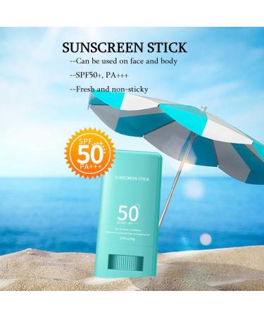 KARLOR Sunscreen Stick SPF50+ Face Sunscreen Stick Body Sunscreen Stick UVA/UVB Radiation Face Sunscreen cream stick UV Protection Sun Protection Refreshing Waterproof (Blue) - Buy Online on GoSupps.com