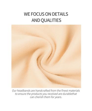 Women's African Boho Wide Turban Headbands - Set of 8 Black Elastic Knotted Head Wraps for Sport and Workout - Buy Online on GoSupps.com