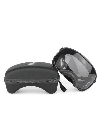 PETLESO Dog Goggles for Large Breed - Wide View Eye Protection with Adjustable Straps - Black Lens - Buy Online on GoSupps.com