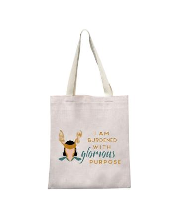 TSOTMO TV Show Inspired Gift I am Burdened with Glorious Purpose Novelty Canvas Tote Bag Fans Gift Friendship Gift(purpose Tote) purpose Canvas