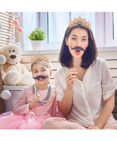 AOPRIE Hera's Light Gold Pink Crystal Tiara for Women and Girls - Perfect for Wedding, Prom, Birthday, Party, Halloween, Christmas & Princess Costume - Buy Online on GoSupps.com