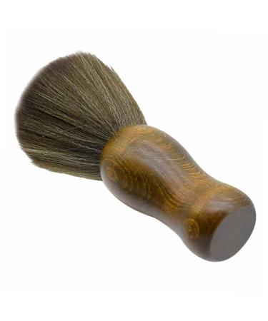 Frcolor wood tools broken hair removal tool hair cutting-lide set broken hair dust brush wooden hair cleaning brush 15.5x3.2cm brown