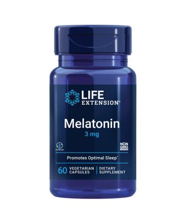 Life Extension Melatonin 3 mg 60 Vegetarian Capsules