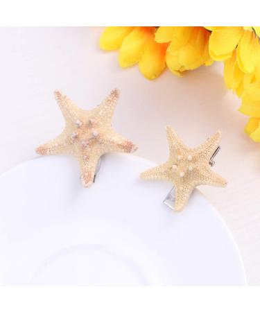 4-Pack Seafare Shell Hair Clips - Mermaid-Inspired Hairpins for Beach Style | Unique Star Hair Accessories - Buy Online on GoSupps.com